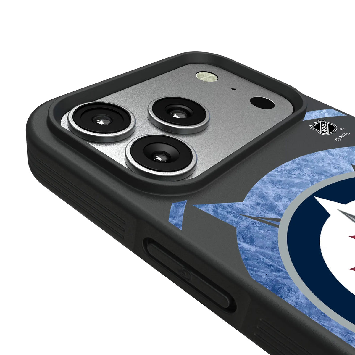 Winnipeg Jets Ice Tilt iPhone Bump Phone Case for Apple iPhone - Detail#Device_iPhone 17 Pro