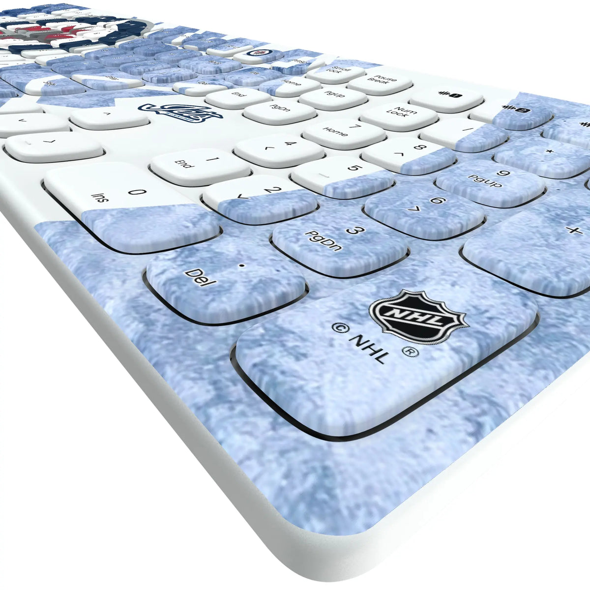 Winnipeg Jets Ice Tilt KKB605 Curved Wireless Keyboard - Detail