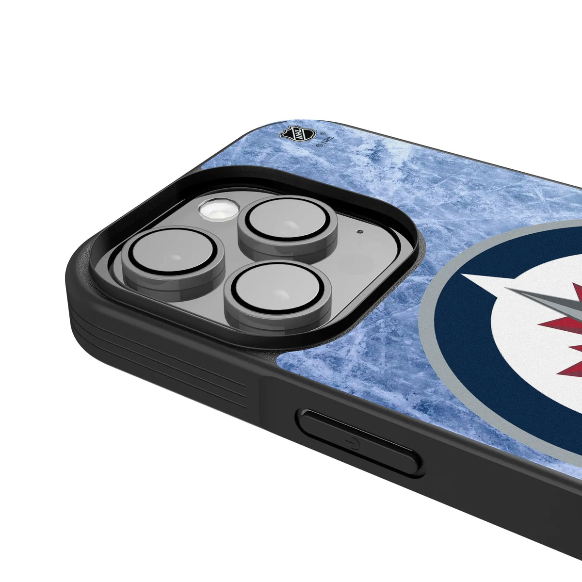 Winnipeg Jets Ice Wordmark iPhone Bump Phone Case for Apple iPhone - Detail