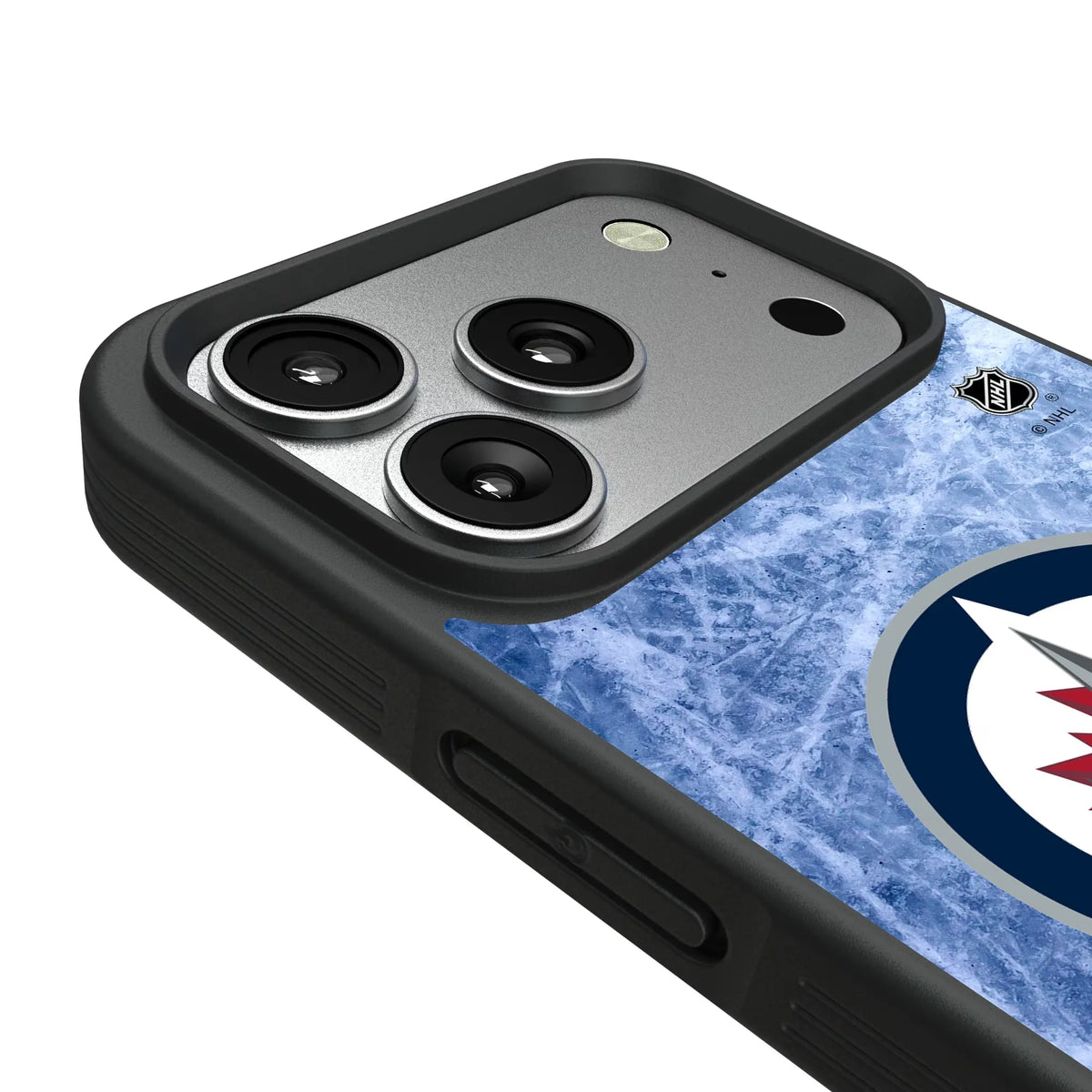 Winnipeg Jets Ice Wordmark iPhone Bump Phone Case for Apple iPhone - Detail#Device_iPhone 17 Pro