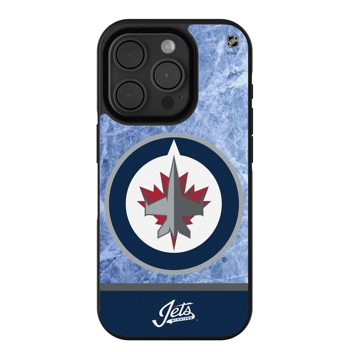 Winnipeg Jets Ice Wordmark iPhone Bump Phone Case for Apple iPhone