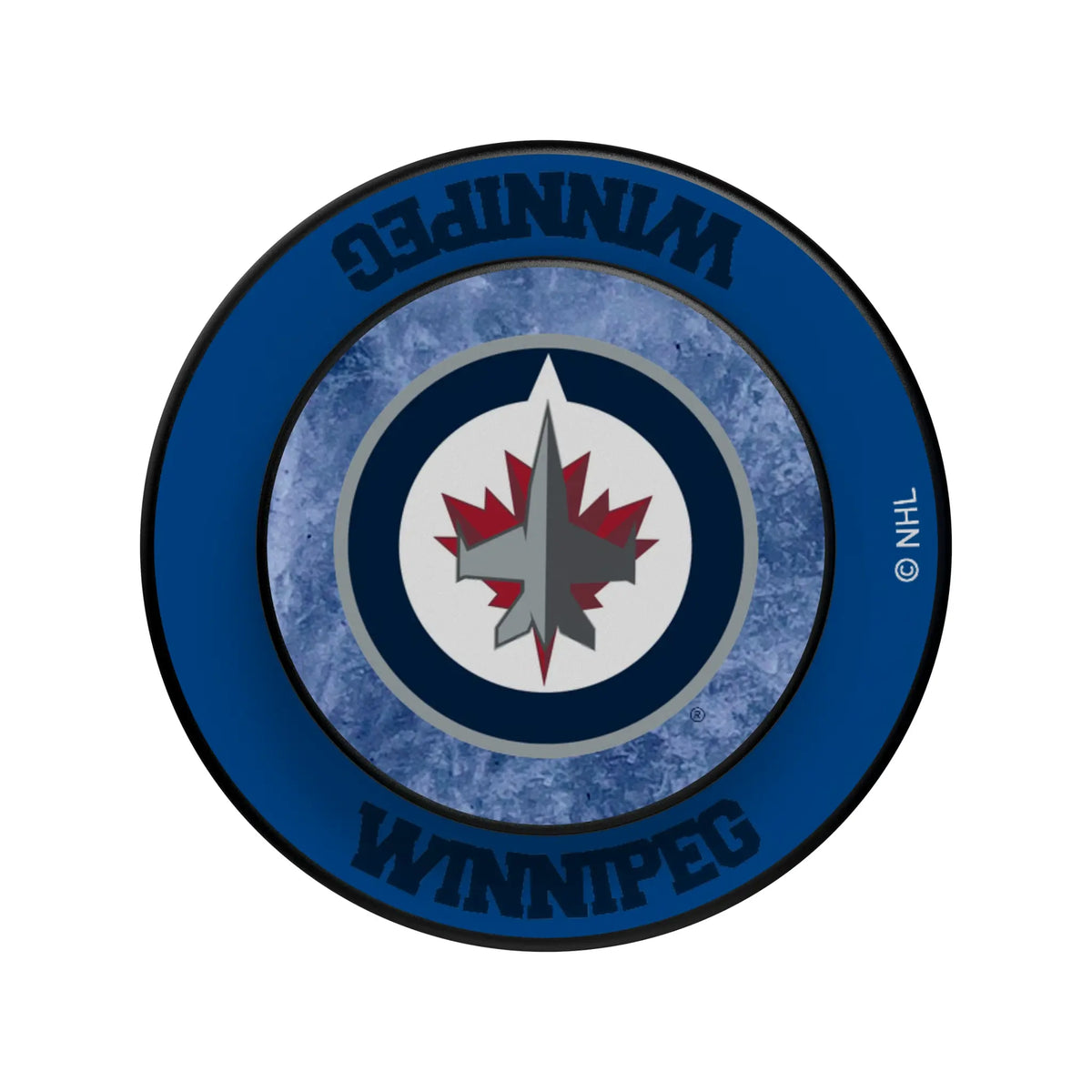 Winnipeg Jets Ice Wordmark Popsockets Round Magnetic