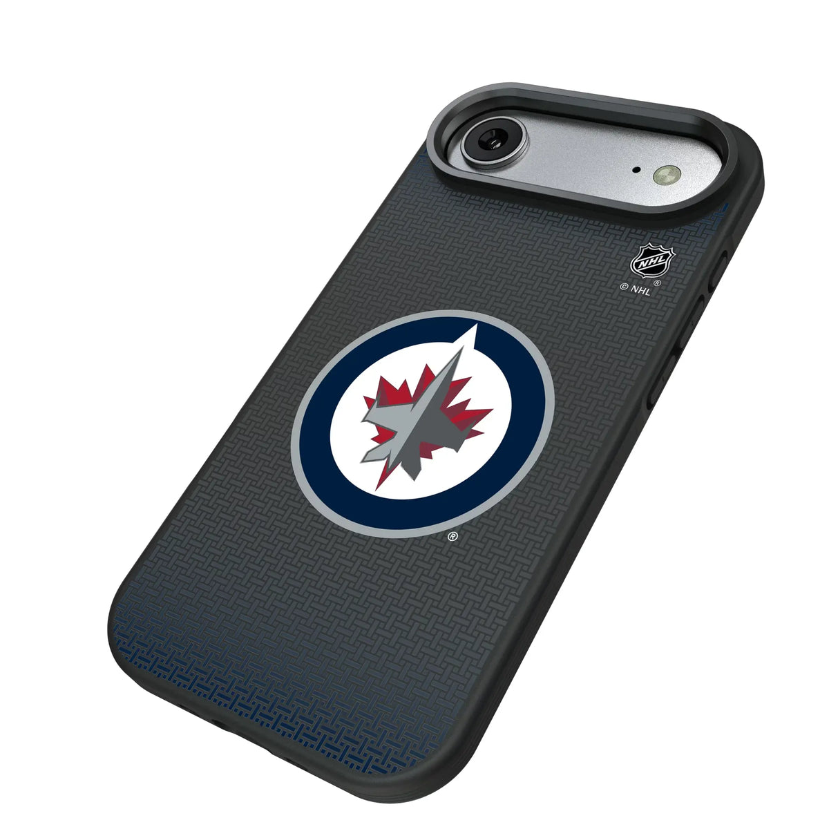 Winnipeg Jets Linen iPhone Bump Phone Case for Apple iPhone - Isometric View#Device_iPhone Air