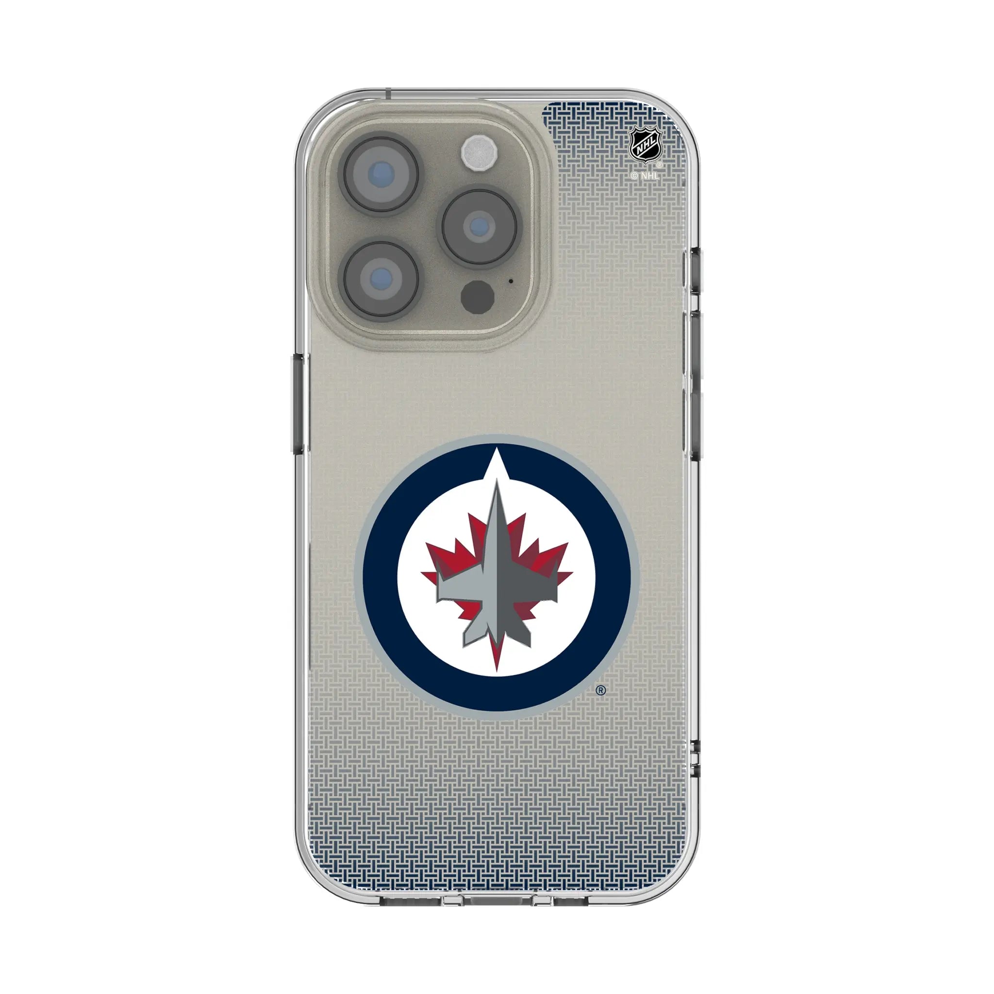 Winnipeg Jets Linen iPhone Clear Phone Case for Apple iPhone