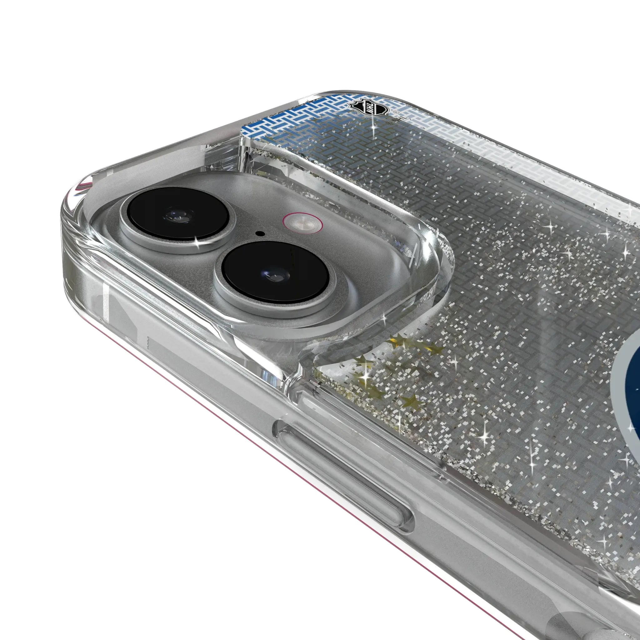 Winnipeg Jets Linen iPhone Glitter Phone Case for Apple iPhone - Detail