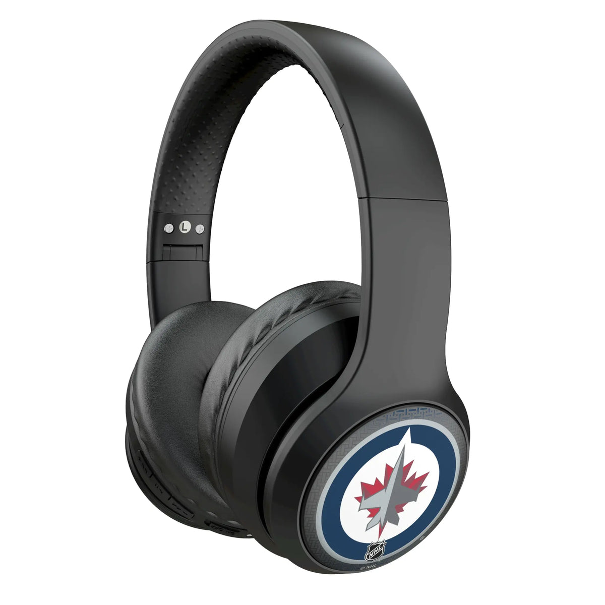 Winnipeg Jets Linen Wireless Over-Ear Headphones With Case