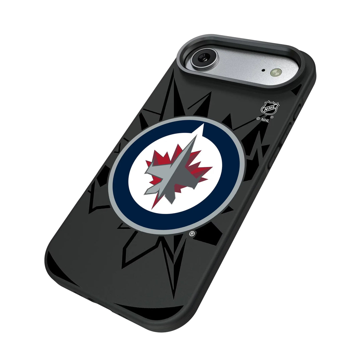 Winnipeg Jets Monocolor Tilt iPhone Bump Phone Case for Apple iPhone - Isometric View#Device_iPhone Air