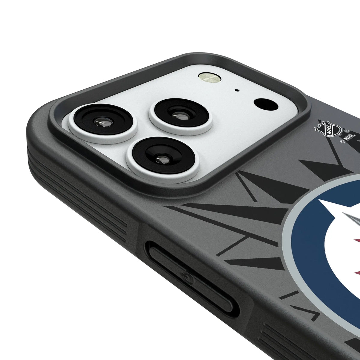 Winnipeg Jets Monocolor Tilt iPhone Bump Phone Case for Apple iPhone - Detail#Device_iPhone 18 Pro