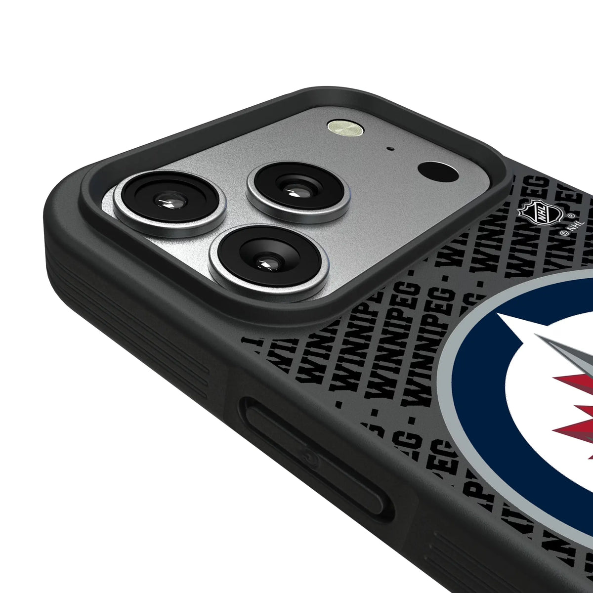 Winnipeg Jets Personalized EndZone Plus iPhone Bump Phone Case for Apple iPhone - Detail#Device_iPhone 17 Pro
