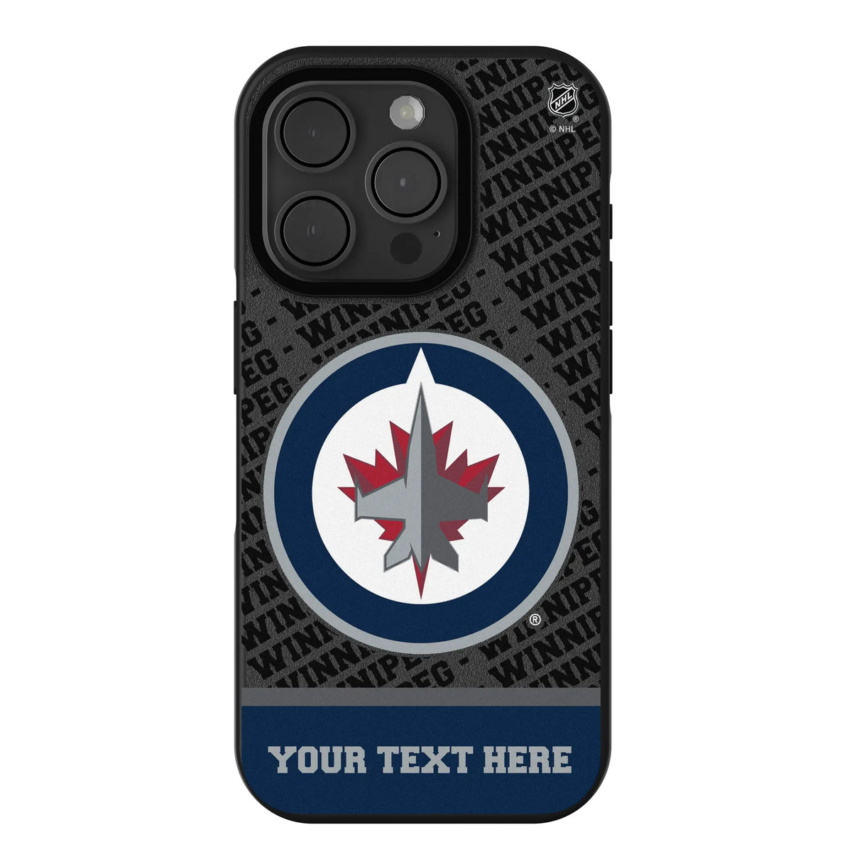 Winnipeg Jets Personalized EndZone Plus iPhone Bump Phone Case for Apple iPhone
