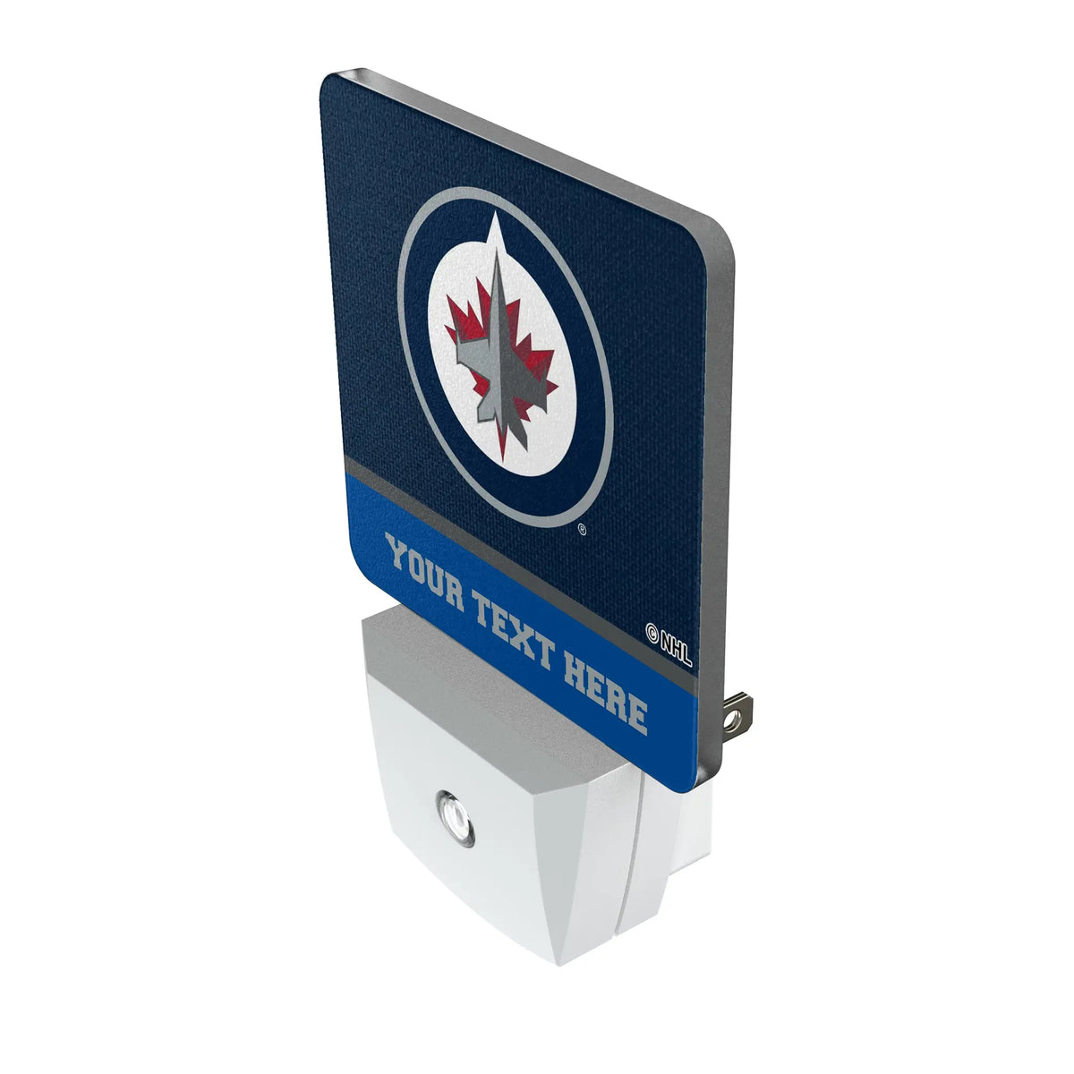 Winnipeg Jets Personalized Endzone Solid Night Light 2-Pack - Isometric View