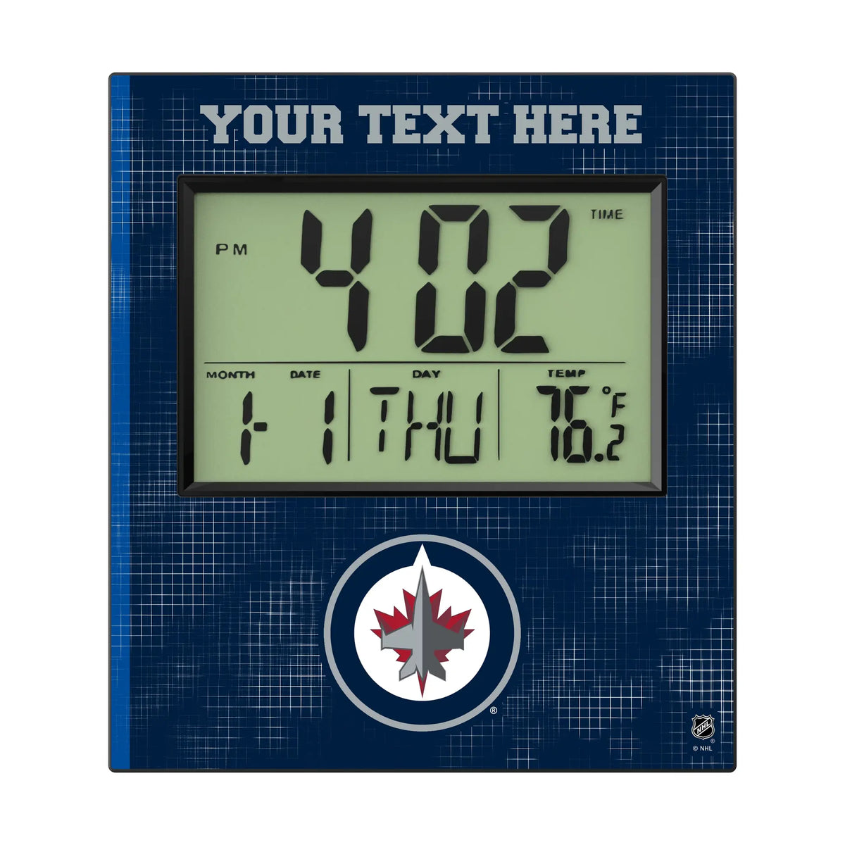 Winnipeg Jets Personalized Hatch Wall Clock