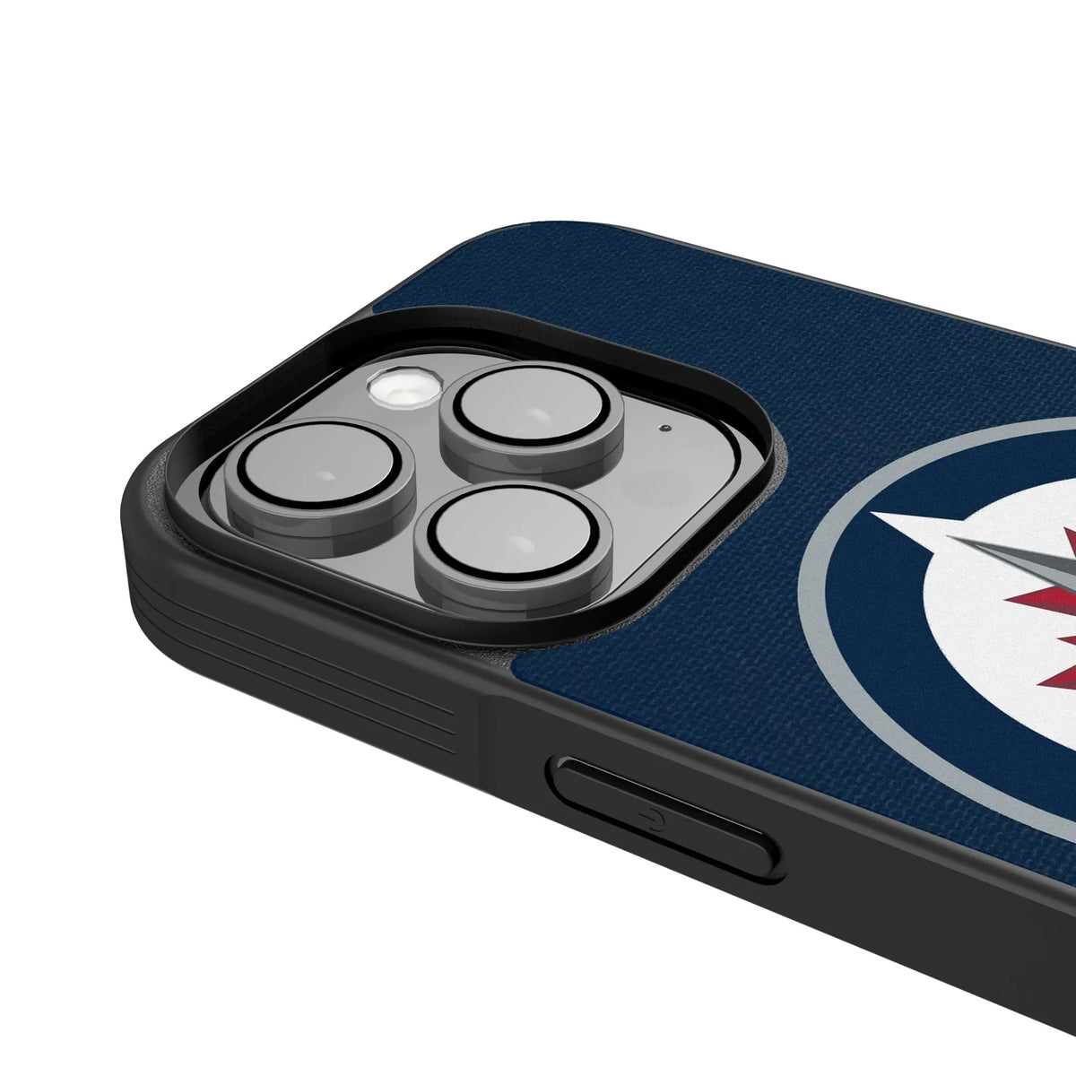Winnipeg Jets Personalized Stripe iPhone Bump Phone Case for Apple iPhone - Detail