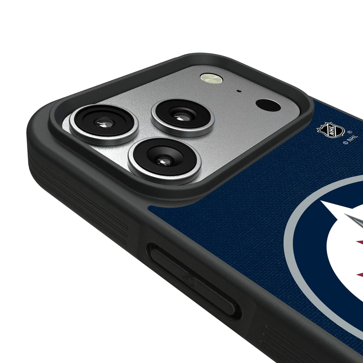 Winnipeg Jets Personalized Stripe iPhone Bump Phone Case for Apple iPhone - Detail#Device_iPhone 17 Pro