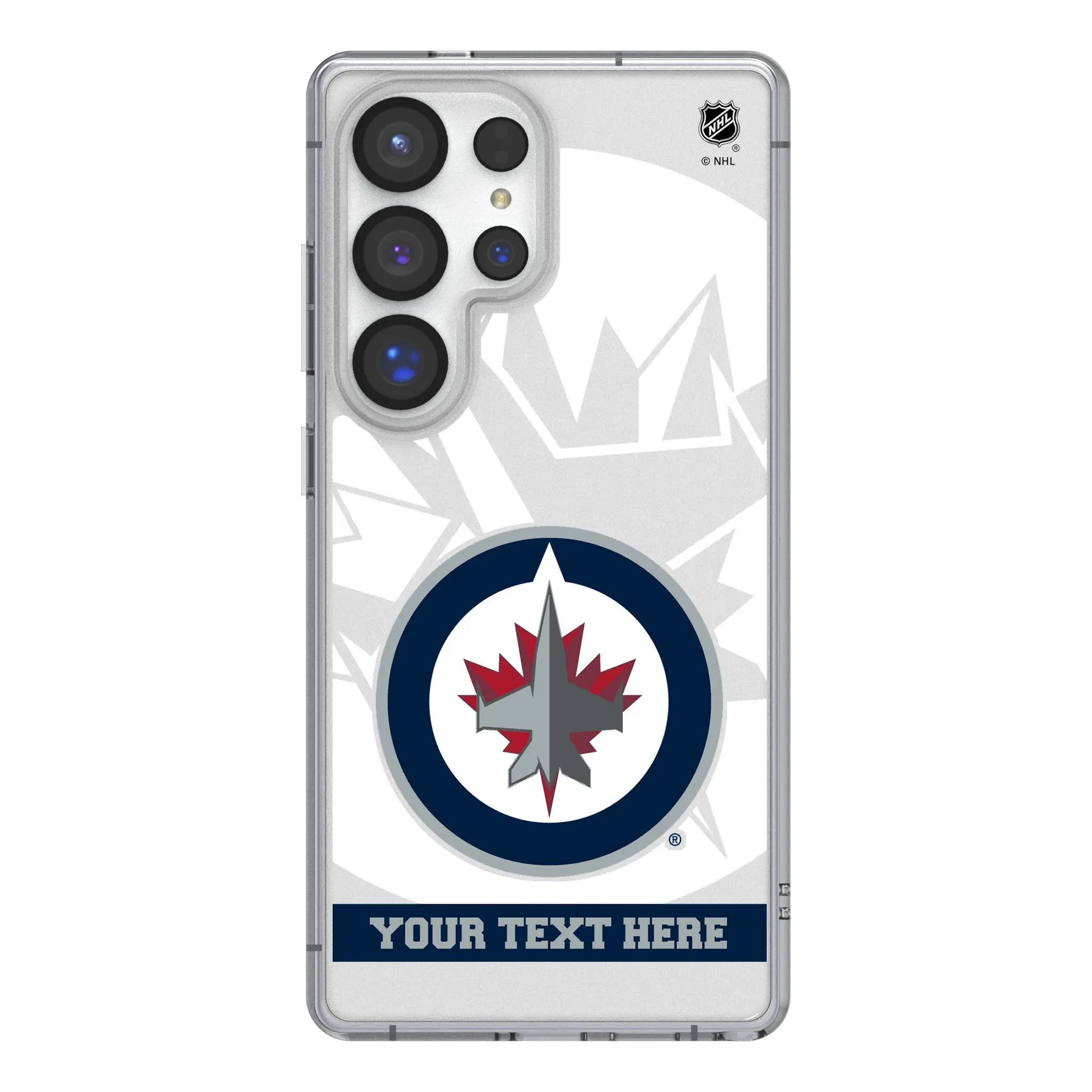 Winnipeg Jets Personalized Tilt Galaxy Clear Phone Case for Samsung Galaxy#Device_Galaxy S25 Ultra