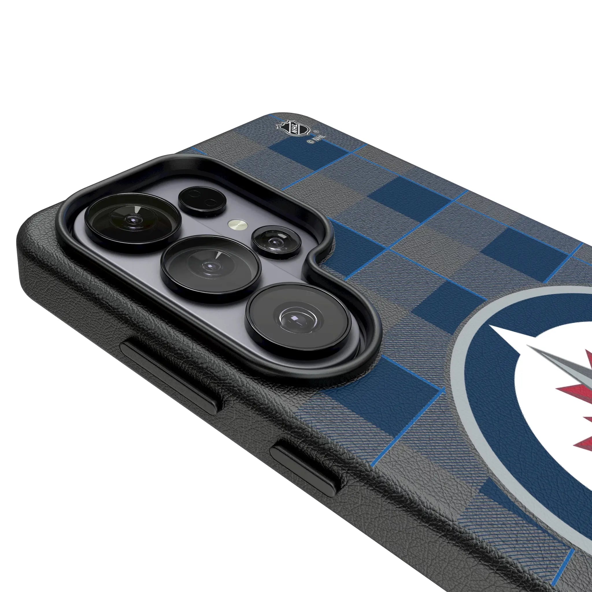Winnipeg Jets Plaid Galaxy MagSafe Compatible Phone Case for Samsung Galaxy - Detail#Device_Galaxy S26 Ultra
