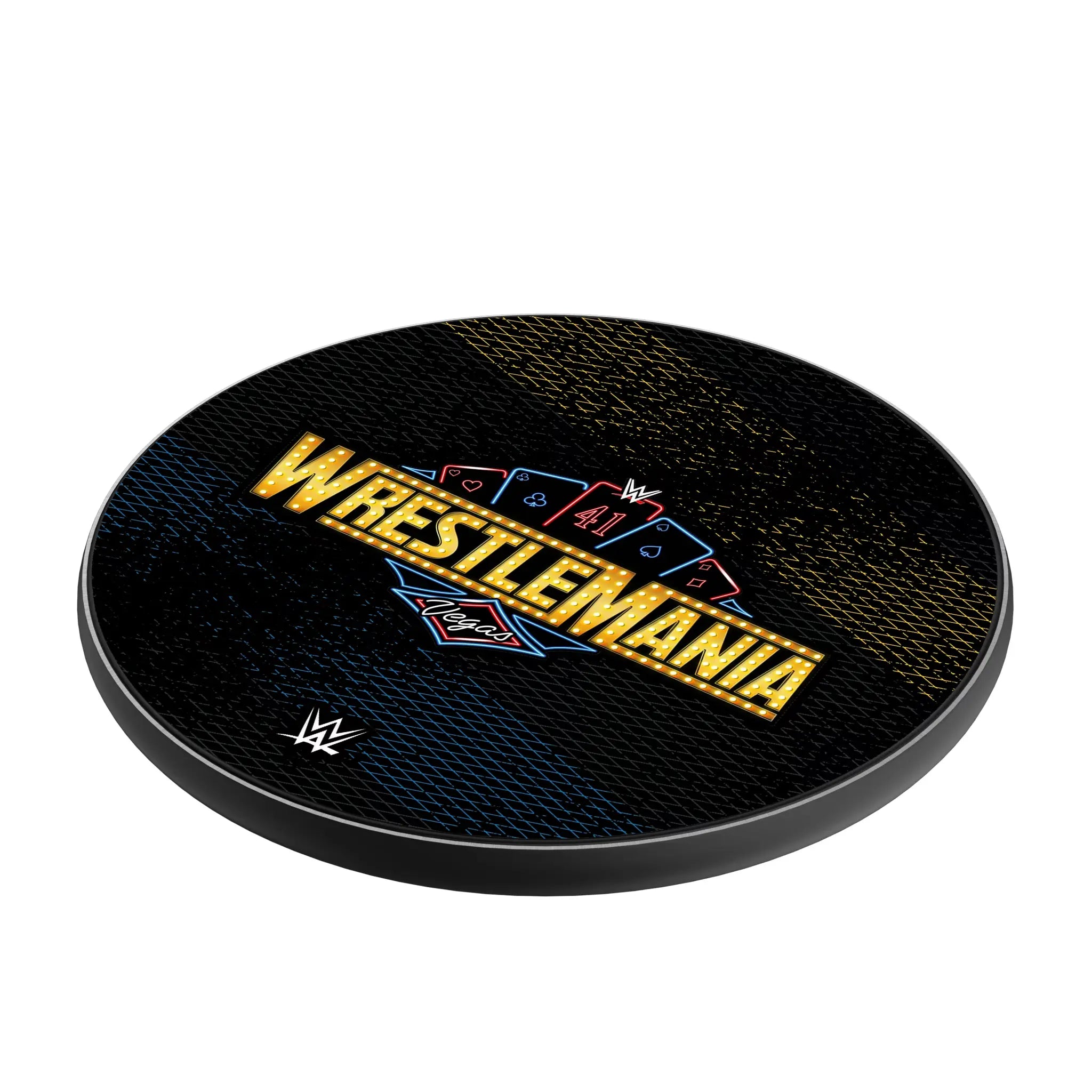 WrestleMania 41 Steel 15-Watt Wireless Charger - Isometric View
