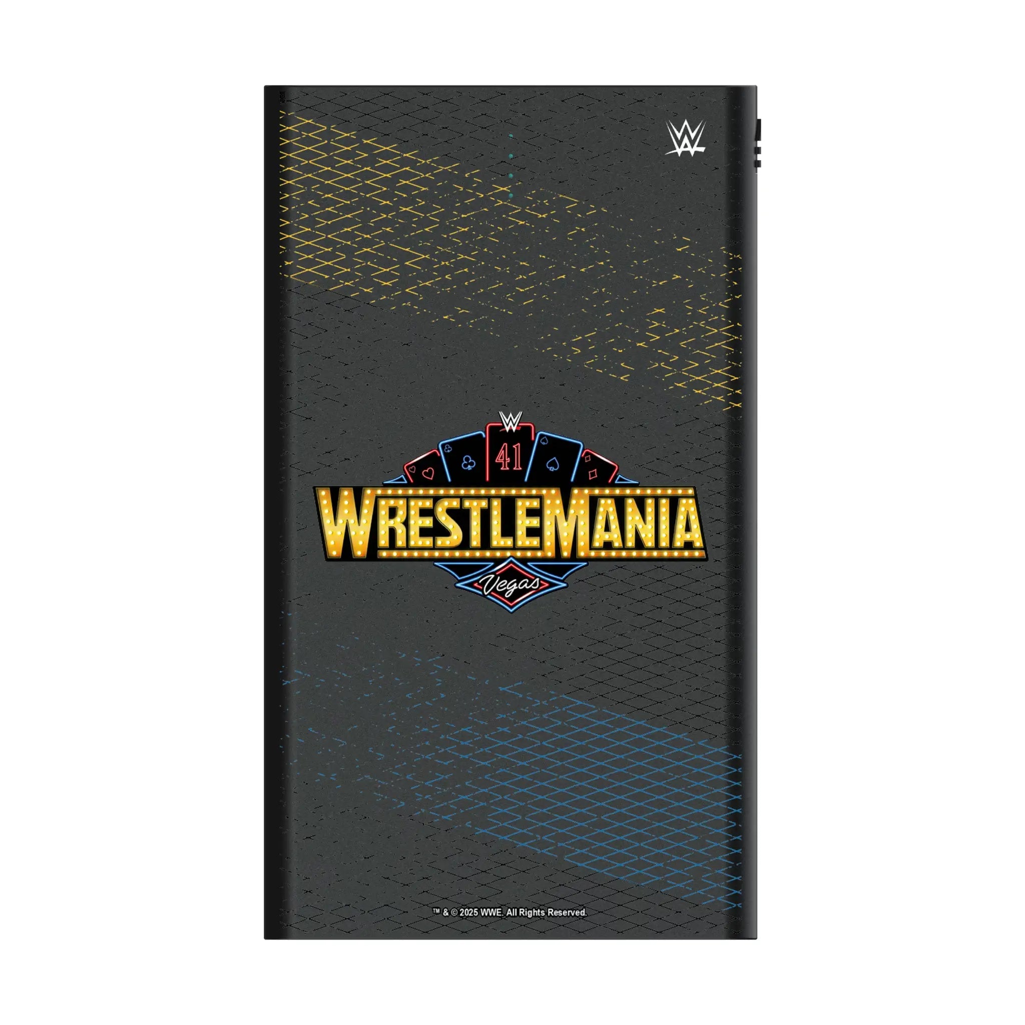 WrestleMania 41 Steel 5000mAh Flat Power Bank