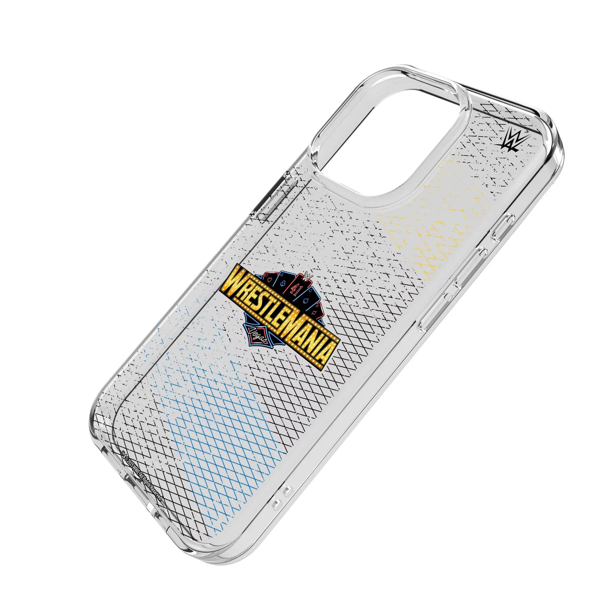WrestleMania 41 Steel iPhone Clear Phone Case for Apple iPhone - Isometric View