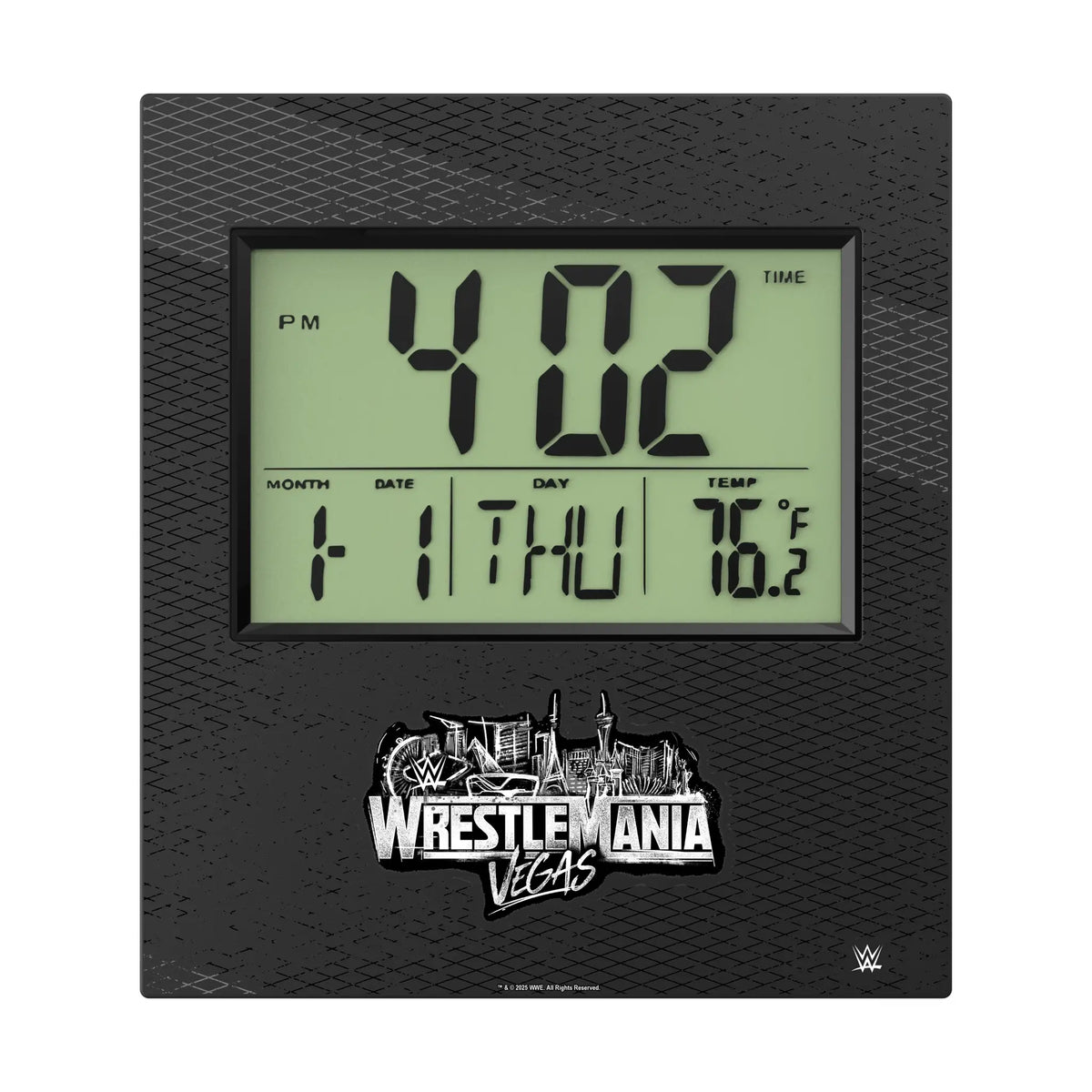 WrestleMania 42 Steel Wall Clock
