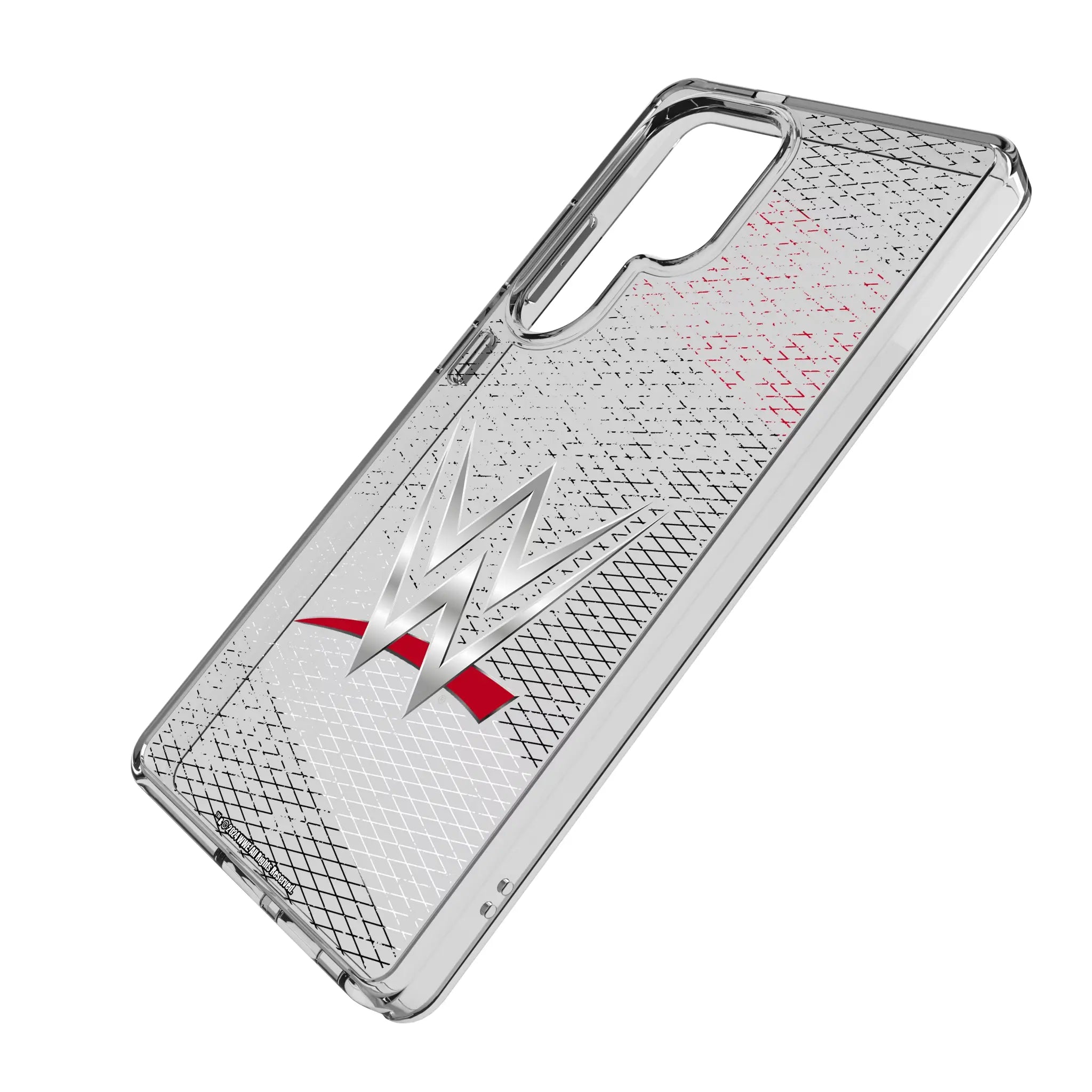 WWE Steel Galaxy Clear Phone Case for Samsung Galaxy - Isometric View#Device_Galaxy S25 Ultra