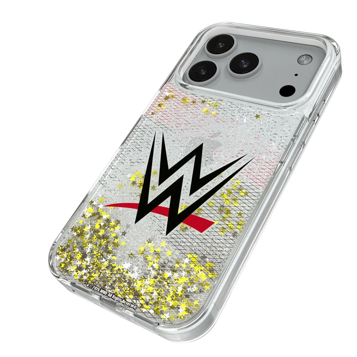 WWE Steel iPhone Glitter Phone Case for Apple iPhone - Isometric View#Device_iPhone 18 Pro