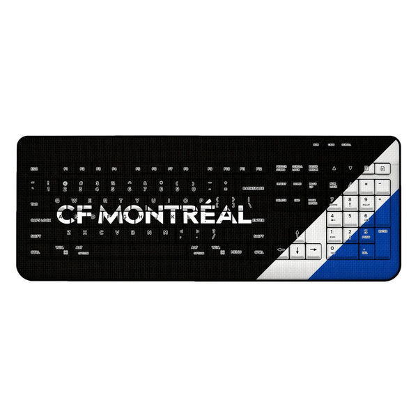 CF Montreal  Diagonal Stripe Wireless USB Keyboard