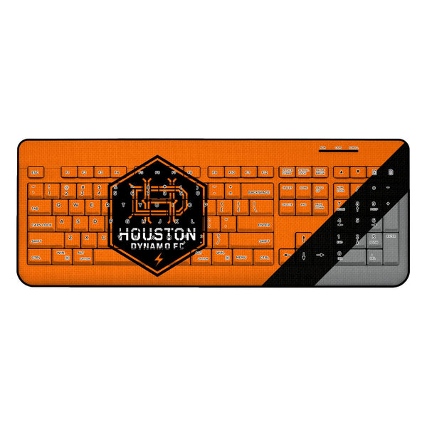 Houston Dynamo  Diagonal Stripe Wireless USB Keyboard