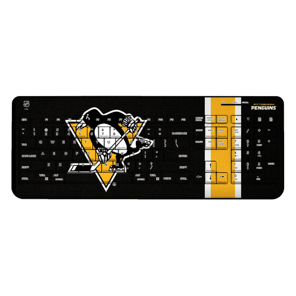 Pittsburgh Penguins Stripe Wireless USB Keyboard