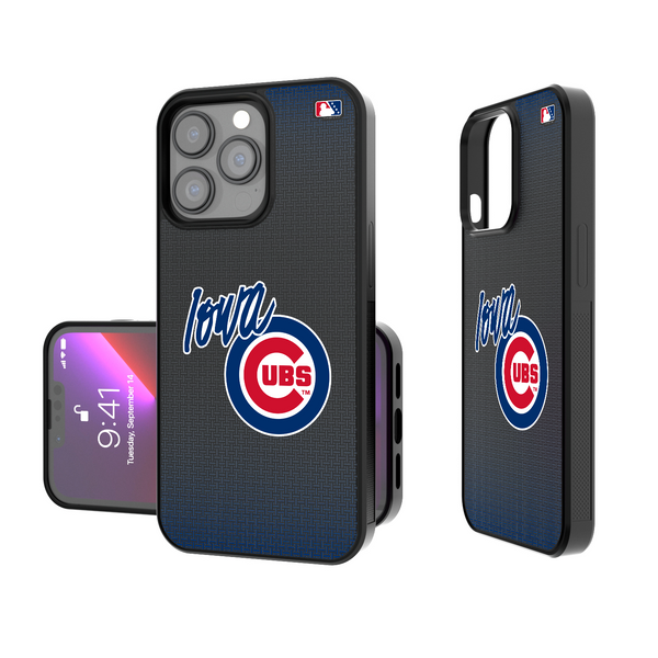 Iowa Cubs Linen iPhone Bump Phone Case
