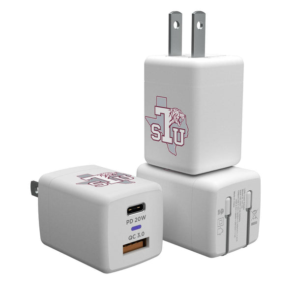 Texas Southern Tigers Insignia USB A/C Charger