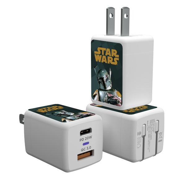 Star Wars Boba Fett Color Block USB A/C Charger