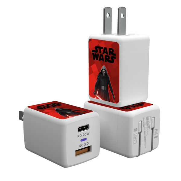 Star Wars Kylo Ren Color Block USB A/C Charger