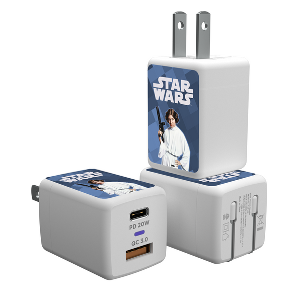 Star Wars Princess Leia Organa Color Block USB A/C Charger
