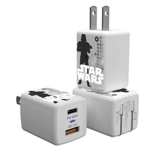 Star Wars Stormtrooper Quadratic USB A/C Charger
