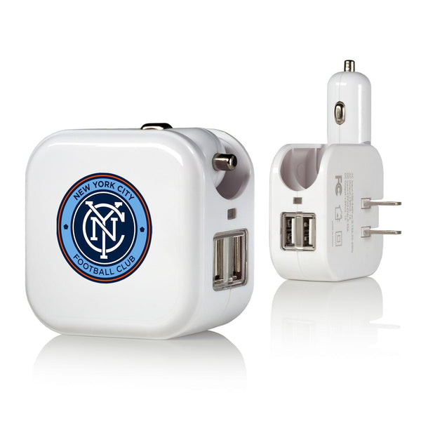 New York City FC  Insignia 2 in 1 USB Charger