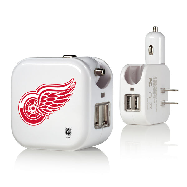 Detroit Red Wings Insignia 2 in 1 USB Charger