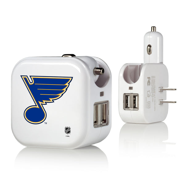 St. Louis Blues Insignia 2 in 1 USB Charger
