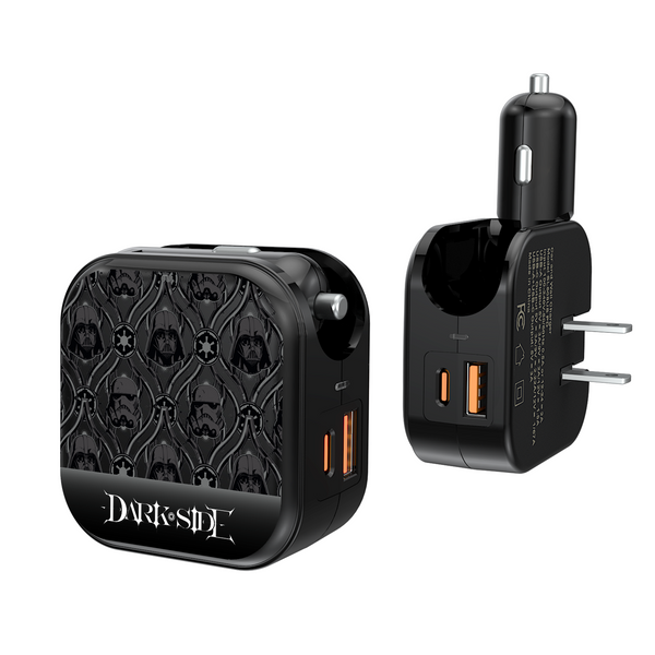 Star Wars Dark Side Pattern 2 in 1 USB A/C Charger