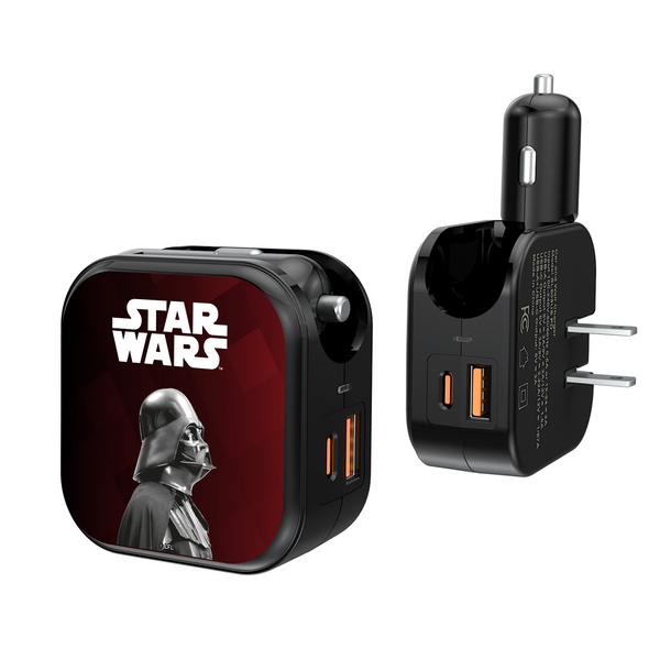 Star Wars Darth Vader Color Block 2 in 1 USB A/C Charger