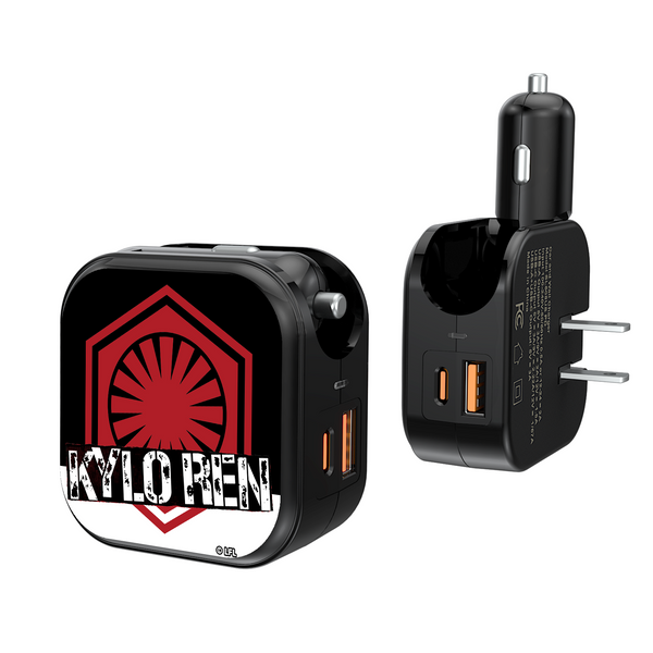 Star Wars Kylo Ren Ransom 2 in 1 USB A/C Charger