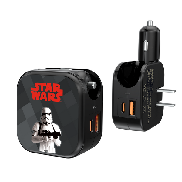 Star Wars Stormtrooper Color Block 2 in 1 USB A/C Charger