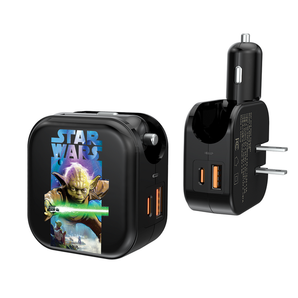 Star Wars Yoda Portrait Collage 2 in 1 USB A/C Charger