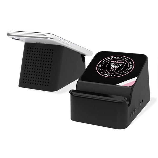 Inter Miami FC  Diagonal Stripe Wireless Charging Station and Bluetooth Speaker