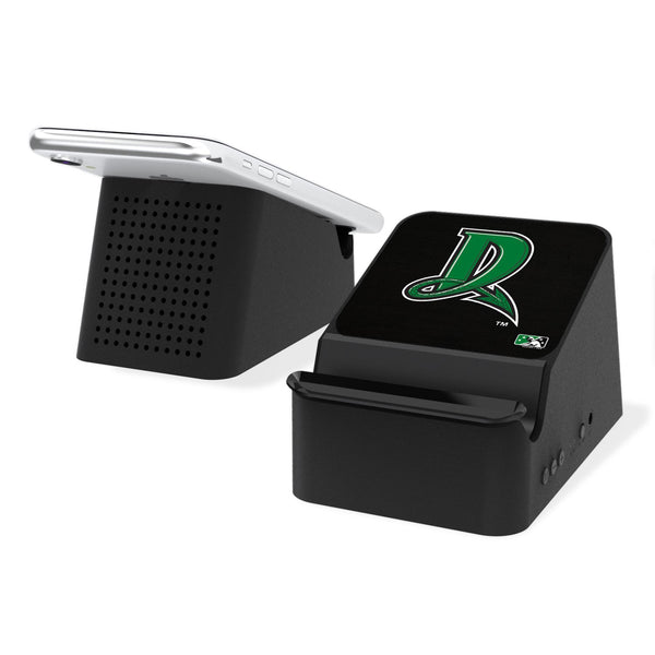 Dayton Dragons Solid Wireless Charging Station and Bluetooth Speaker