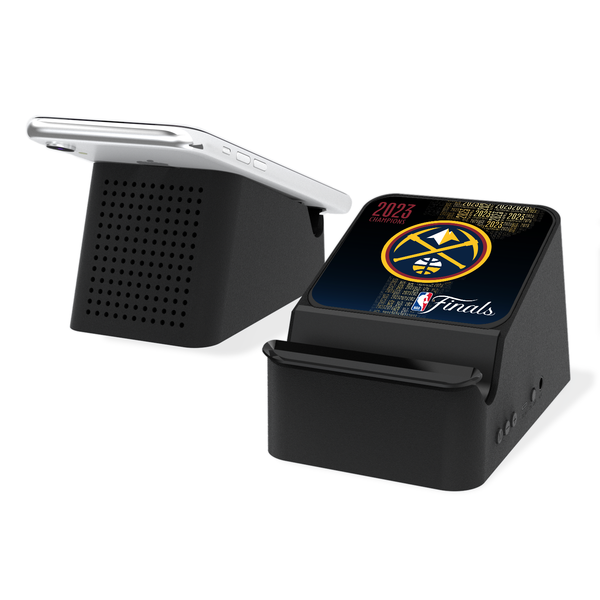 Denver Nuggets Trophy Wireless Charging Station and Bluetooth Speaker