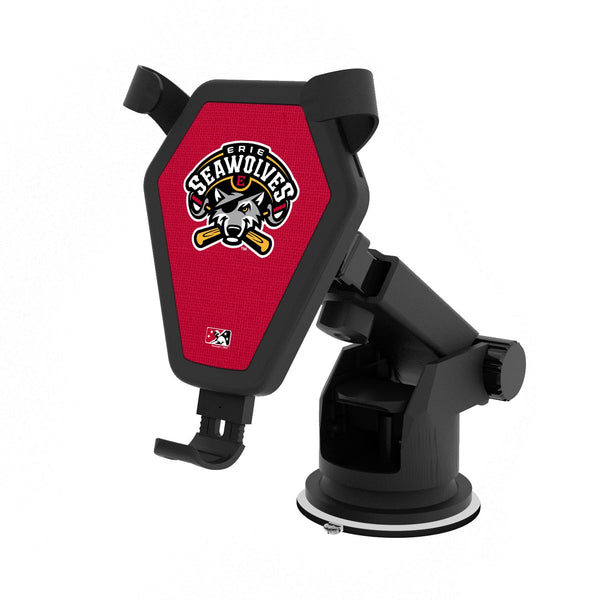 Erie SeaWolves Solid Wireless Car Charger