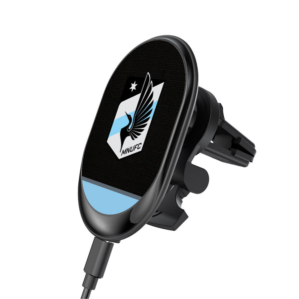 Minnesota United FC   Solid Wordmark Wireless Car Charger