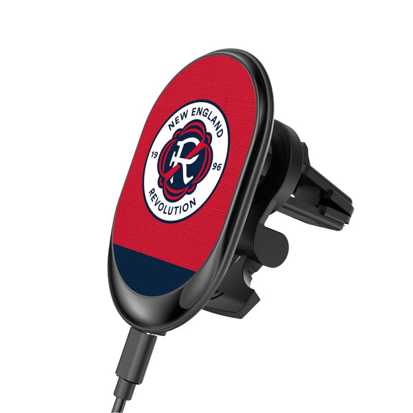 New England Revolution  Solid Wordmark Wireless Car Charger