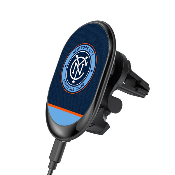 New York City FC  Solid Wordmark Wireless Car Charger